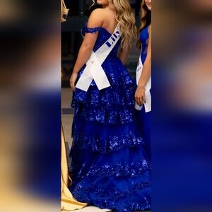 Sherri Hill #55500 Royal Blue Size 8
